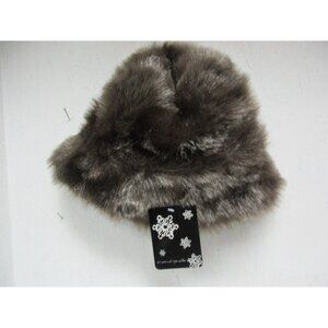 Emanuel Geraldo Ladies Faux Fur Hat Brown One Size New!!!